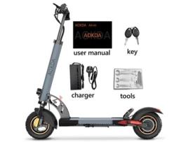 AOKDA A1 Trotinete Eléctrica Pneus Todo-O-Terreno de 10 Polegadas 800W -48V10Ah Autonomia Máxima de Cruzeiro 25Km
