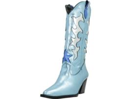 Sapatos de Mulher YELLOW Fancy Pele Azul (37)