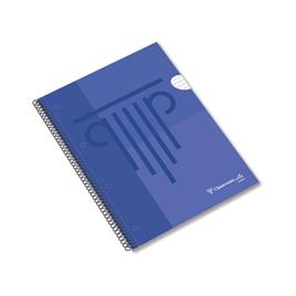 Caderno Espiral A4 Pautado Capa Plástico Ambar Classroom Mates 90g 50Fls Azul 1un