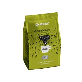 Café Cápsulas ForYou Single MOAK Descafeinado 100un (10 sacos com 10 cápsulas)