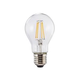 Lâmpada LED E27 4W 470lm Incandescente Transp, Branco Quente
