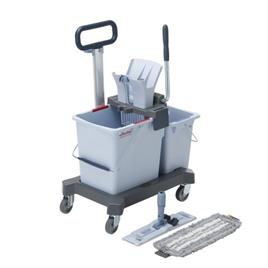 Balde 25L Kit Doble UltraSpeed Pro 60x38cm Cinza Vileda Professional