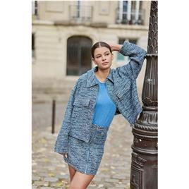 Casaco curto oversize em tweed, VANE, La Petite Etoile