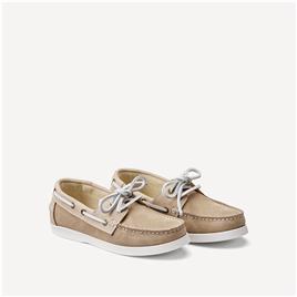 Sapatos de vela em pele, com atacadores, La Redoute Collections