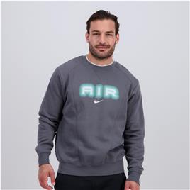 Nike Air - Cinza - Sweat Felpa Homem tamanho S