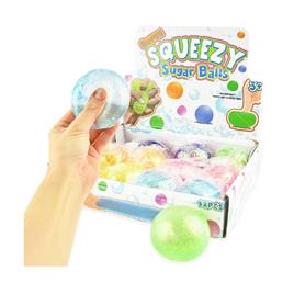 Bola Squeezy Sugar Glitter 6cm