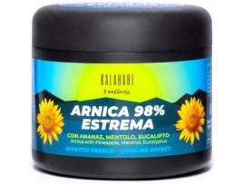 KALAHARI Gel de Arnica 98 – Extremamente Forte, potencializado com extrato de Abacaxi - Ação intensa para massagens Musculares e Articulares – Efeito