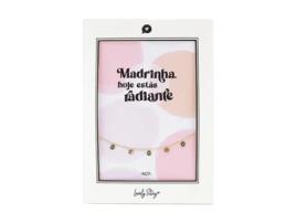 Pulseira Dourada Aco LOVELY STORY Sois Madrinha Hoje Estas Radiante Bp231313-1Pt