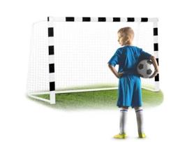 Porta De Futebol Ns-464 180 X 120 X 60 Cm Em Branco E Preto
