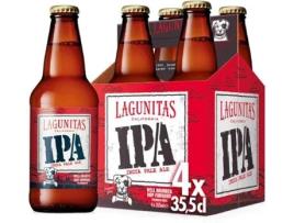 Cerveja com Álcool Ipa LAGUNITAS emb. 4 x 35,5 cl