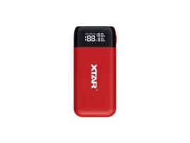 Carregador de Bateria Pb2s Vermelho / Power Bank para Li-ion 18650 / 20700 / 21700 Xtar