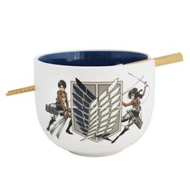 Just Funky Tigela De Ramen Attack On Titan With Chopsticks Survey Corps 414ml