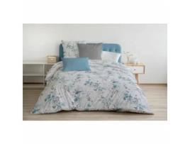 Conjunto De Capa De Edredom Home Linge Passion Pompadour (azul/branco - Floral)