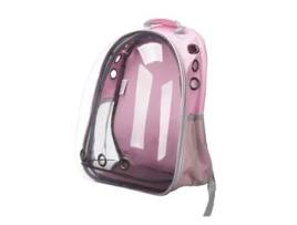 Mochila de transporte para animais de estimação rosa 33x43x26cm WELLHOME