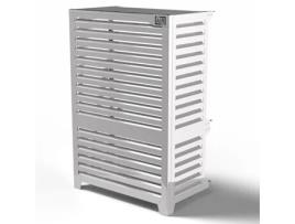 Cobertura Da Bomba De Calor - Big Blade - Branco - Pavimento Junto À Parede Tamanho Vl (l 105cm - A 158cm - P 59cm) - Box Air Klima