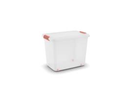 K Latch Box, Caixa De Armazenamento, Laranja, Transparente, Retangular, Monotom, Universal, Transparente Kis