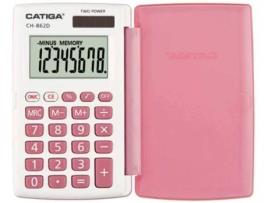 Calculadora Básica CATIGA CH-862D Rosa  (Outlet Caixa Aberta - 8 dígitos)