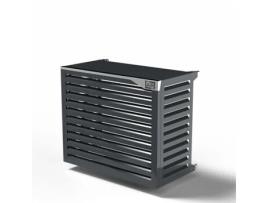 Cobertura Da Bomba De Calor - Big Blade - Antracite - Montagem Na Parede Tamanho Xl (l 115cm - A 95cm - P 61cm) - Box Air Klima