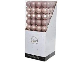 Conjunto De 10 Bolas De Natal De 6 Cm Cor Rosa Kaemingk Bolas De Natal De Plástico Inquebráveis