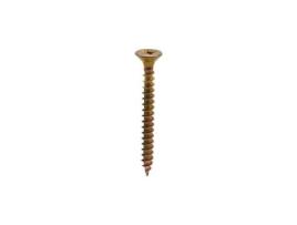 Parafuso Agglo Bicromado Cabeça Escareada Pz 4.0X30Mm - DESA - 12414030 - Rosca Completa - Parafuso Deslizante