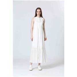 Vestido sem mangas com pormenor de bordado, See U Soon