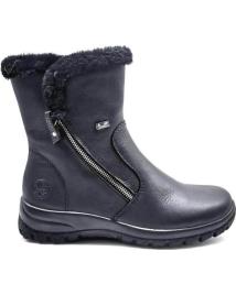 Botas de Mulher RIEKER BOTAS EN PIEL NEGRO CON FORRO DE LANA 00