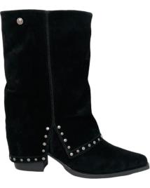 Botas de Mulher TOP3 TOP 3 SHOES BOTA PIEL SOLAPA SS24719 NEGRO