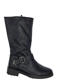 Botas de Mulher DAVINIA BOTA PLANA MUJER NEGRO