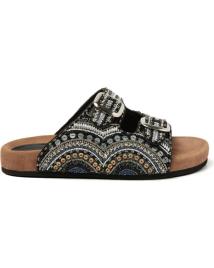 Sandálias de Mulher LAZAMANI SANDALIA DOS HEBILLAS CON CUENTAS BLACK