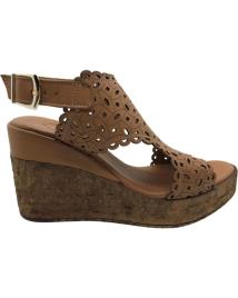 Sandálias de Mulher TOP3 SANDALIA CUNA MUJER 23401 CUERO