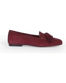 Sabrinas de Mulher MENINA STEP WOMENS CARDIFF SUEDE SANDALS BURGUNDY