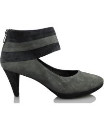 Sapatos de salto de Mulher GINO VAELLO ANTE NEGRO GRIS