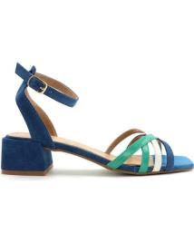 Sandálias de Mulher MERISSELL SANDALIA TIRAS 8569 AZUL - MARFIL - VERDE