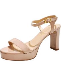 Sandálias de Mulher UNISA SANDALIA VESTIR DE CHAROL CON TACON Y PLATAFORMA DUSTY NUDE