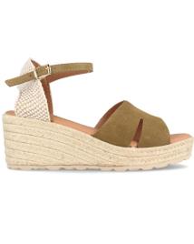 Sandálias de Mulher MARILA YUTE PARA MUJER DE SERRAJE CON CUNA MEDIA BOSTON MILITAR