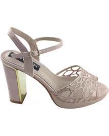 Sandálias de Mulher TIMBOS ZAPATOS 127583 COLOR NUDE MATERIAL BAMARA COMBINADO BRILLO S VARIOS COLORES