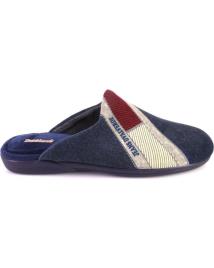 Pantufas de Homem DEVALVERDE 3527 ZAPATILLAS DE CASA DE HOMBRE AZUL MARINO