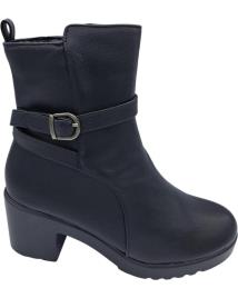Botins de Mulher DAVINIA BOTIN TACON GRUESO NEGRO