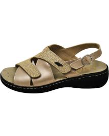 Sandálias de Mulher LUMEL SANDALIA 8195-5256 GIANNUTRI-NAPPA BIO RECICLABLE PAR BEIGE-PIEDRA