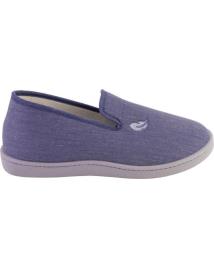 Pantufas de Homem PLUMAFLEX ROAL 12309 ZAPATILLAS DE CASA CERRADA DE HOMBRE AZUL JEANS