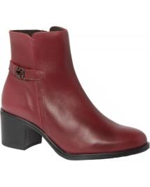 Botins de Mulher RODRI - BOTIN ADORNO PIEL TACON MEDIO BURDEOS