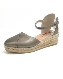 Sandálias de Mulher GAIMO ALPARGATA DE PIEL CON CUNA DE YUTE