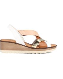 Sandálias de Mulher MARILA SANDALIA PARA MUJER CON CUNA MEDIA EN PIEL CELESTE MULTIBLAN BLANCO