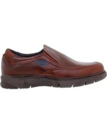 Sapatos de Homem RIVERTY - MOCASIN CABALLERO PIEL CASUAL MARRON MARRóN