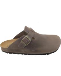 Tamancos de Mulher e Homem MAWEN ZUECO BIO DE PIEL GENUINA MARRóN