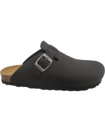 Tamancos de Mulher e Homem MAWEN ZUECO BIO DE PIEL GENUINA NEGRO