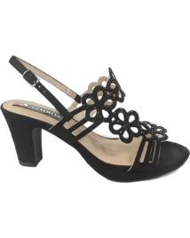 Sandálias de Mulher TIMBOS ZAPATOS 127803 COLOR MATERIAL BAMARA COMBINADO BRILLO NEGRO