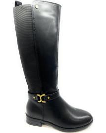 Botas de Mulher CHIC VISION BOTA MUJER ALTA ELASTICO PLANA NEGRO
