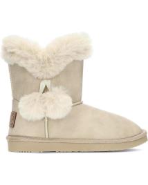 Botas de Mulher e Menina BW BREAK WALK BOTAS AUSTRALIANAS BREAKWALK FUR POMPOM BEIG