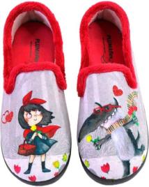 Pantufas de Mulher PLUMAFLEX 12215CAPERUCITA ZAPATILLAS DE CASA DE MUJER ROJO